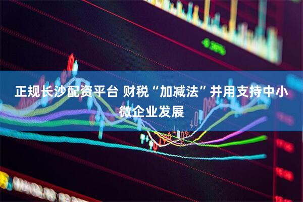 正规长沙配资平台 财税“加减法”并用支持中小微企业发展